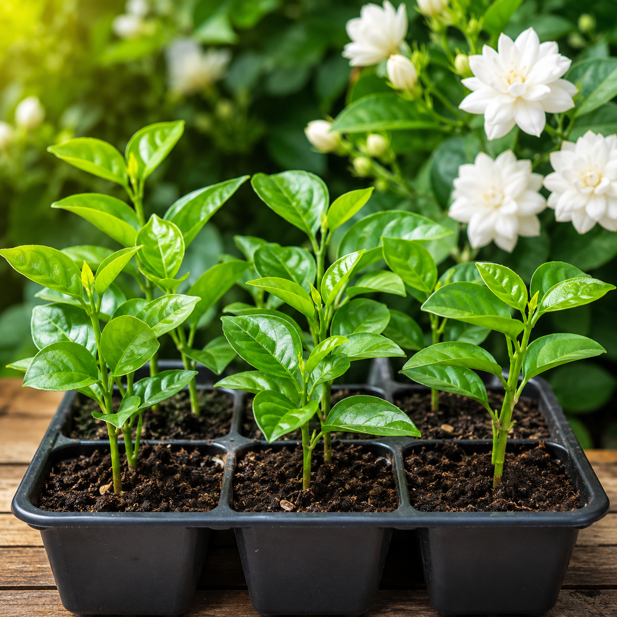 Double Bloom Jasmine Seeds for Fragrant Gardens - Starter / Early Growth