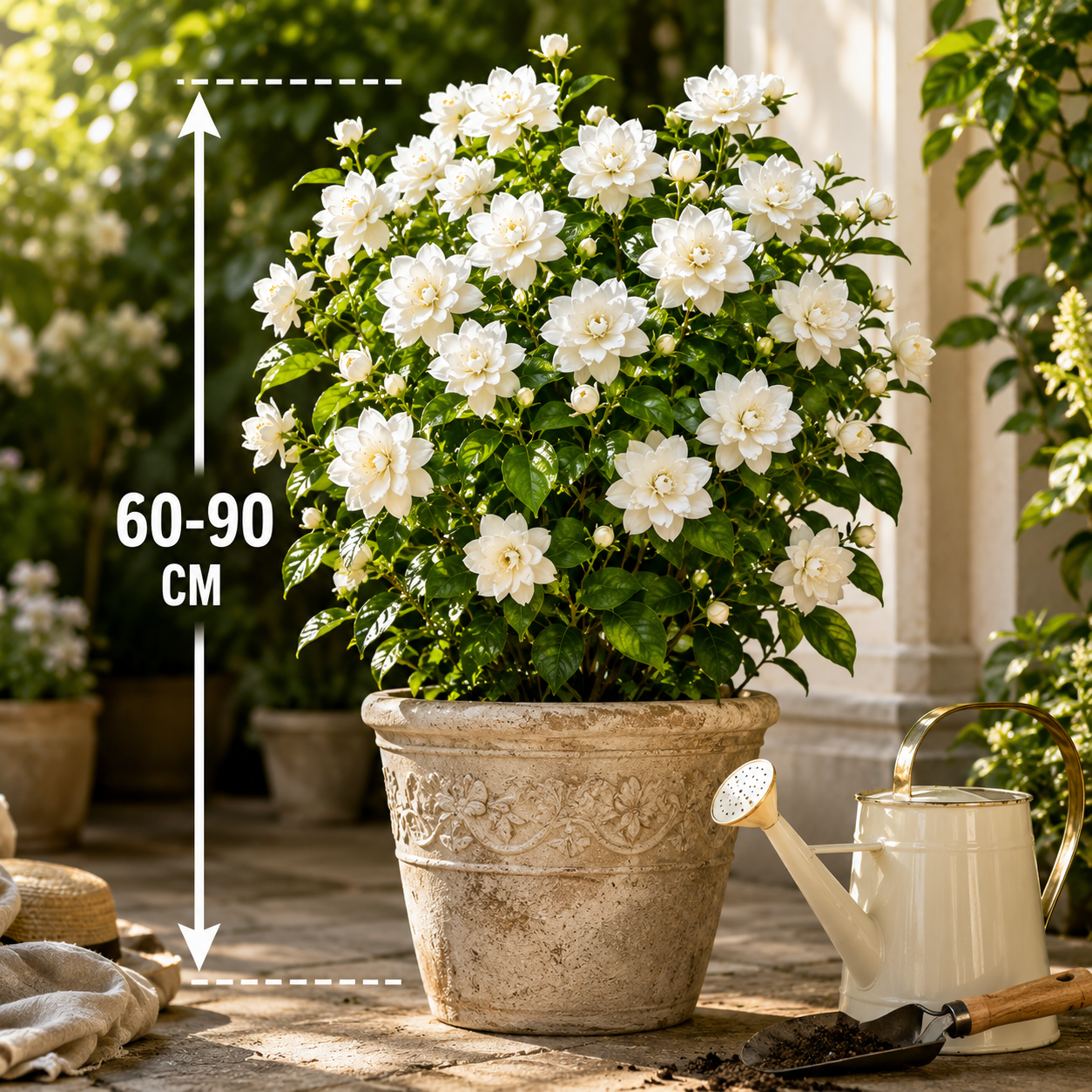 Double Bloom Jasmine Seeds for Fragrant Gardens - Size / Scale
