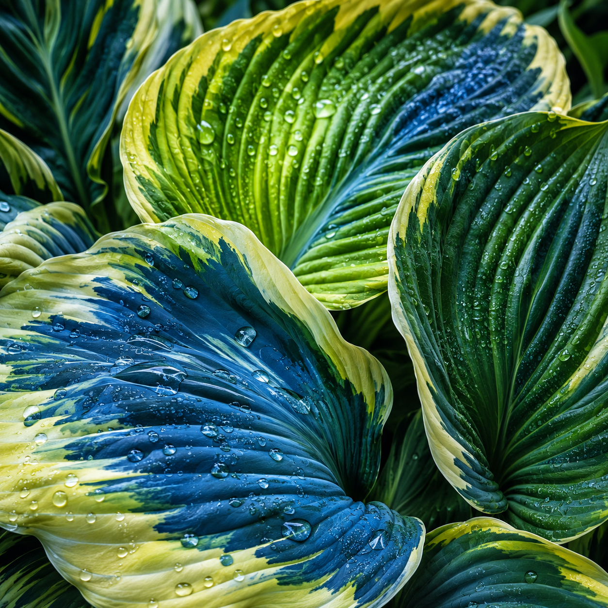 Giant Tall Hosta Bulbs for Lush Shade Borders - Macro Close-Up