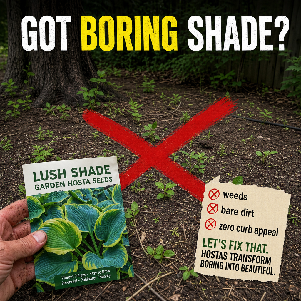 Lush Shade Garden Hosta Seeds - Empty Shade Problem Shot