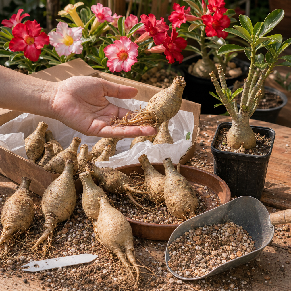 Easy Care Desert Rose Bulbs - Bulbs And Caudex Starters Real Shot