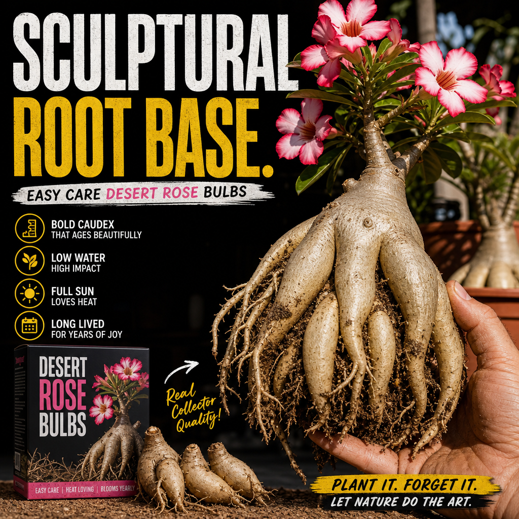 Easy Care Desert Rose Bulbs - Caudex Freak Show Close-Up