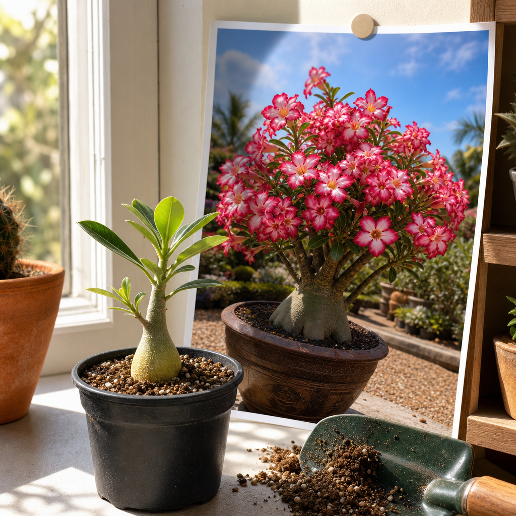 Easy Care Desert Rose Bulbs - Window Starter Proof