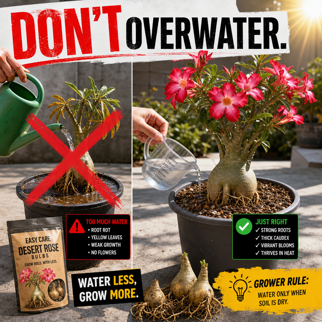 Easy Care Desert Rose Bulbs - Water Less Visual