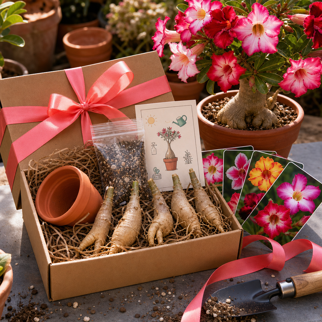 Easy Care Desert Rose Bulbs - Gift Bulb Box