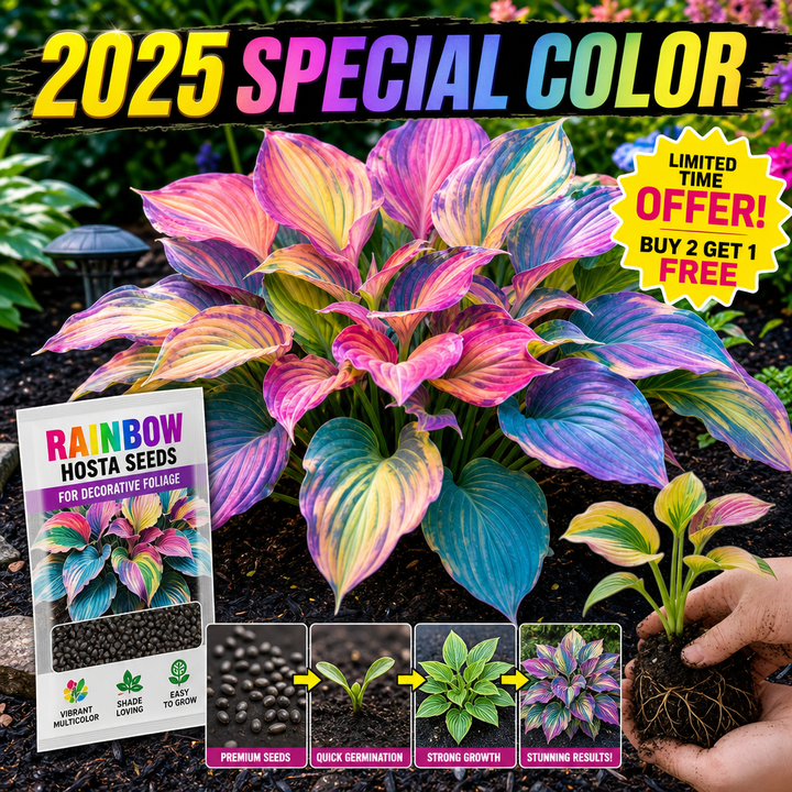 Rainbow Hosta Seeds for Decorative Foliage - 2025 Special Offer Hero