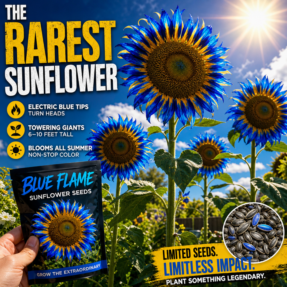 Blue Flame Sunflower Seeds for Statement Gardens - Rarest Sunflower Hero