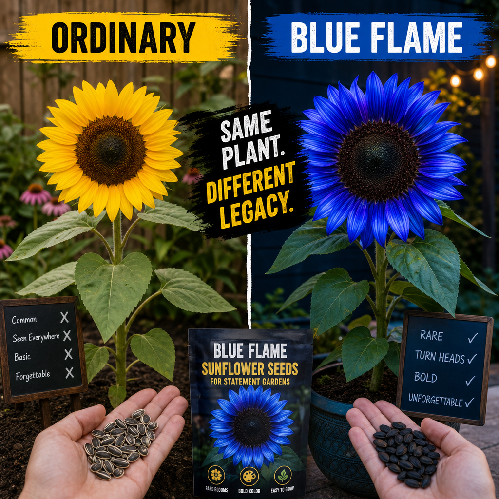 Blue Flame Sunflower Seeds for Statement Gardens - Ordinary vs Blue Flame