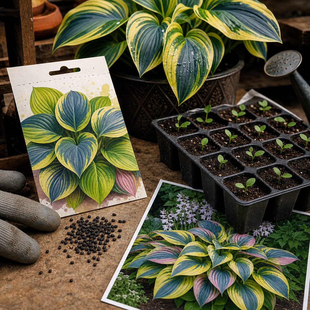 Premium Rare Hosta Seeds for Easy Shade Color - Tiny Seeds Real Proof