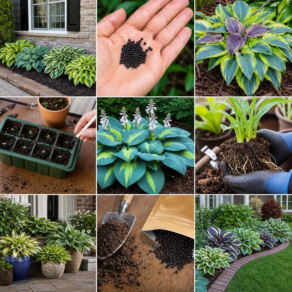 Premium Rare Hosta Seeds for Easy Shade Color - Front Yard Foundation Bed