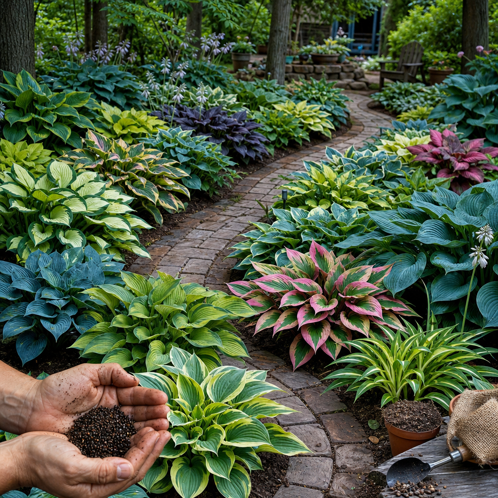 Premium Rare Hosta Seeds for Easy Shade Color - Shade Path Full Look