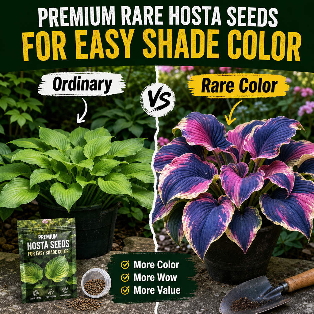 Premium Rare Hosta Seeds for Easy Shade Color - Shade Plant Comparison