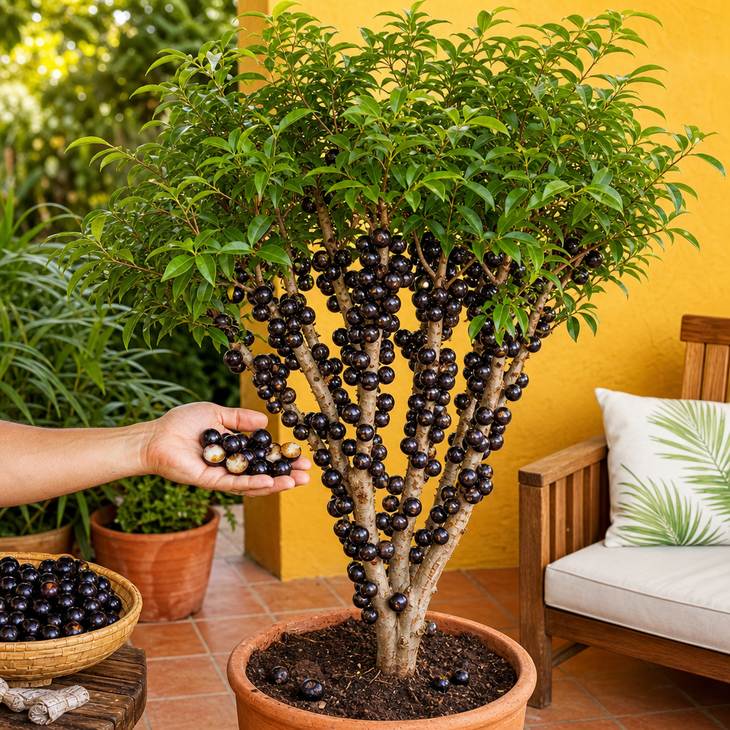 Jaboticaba Tree Starter for Exotic Home Fruit - Patio Container Exotic