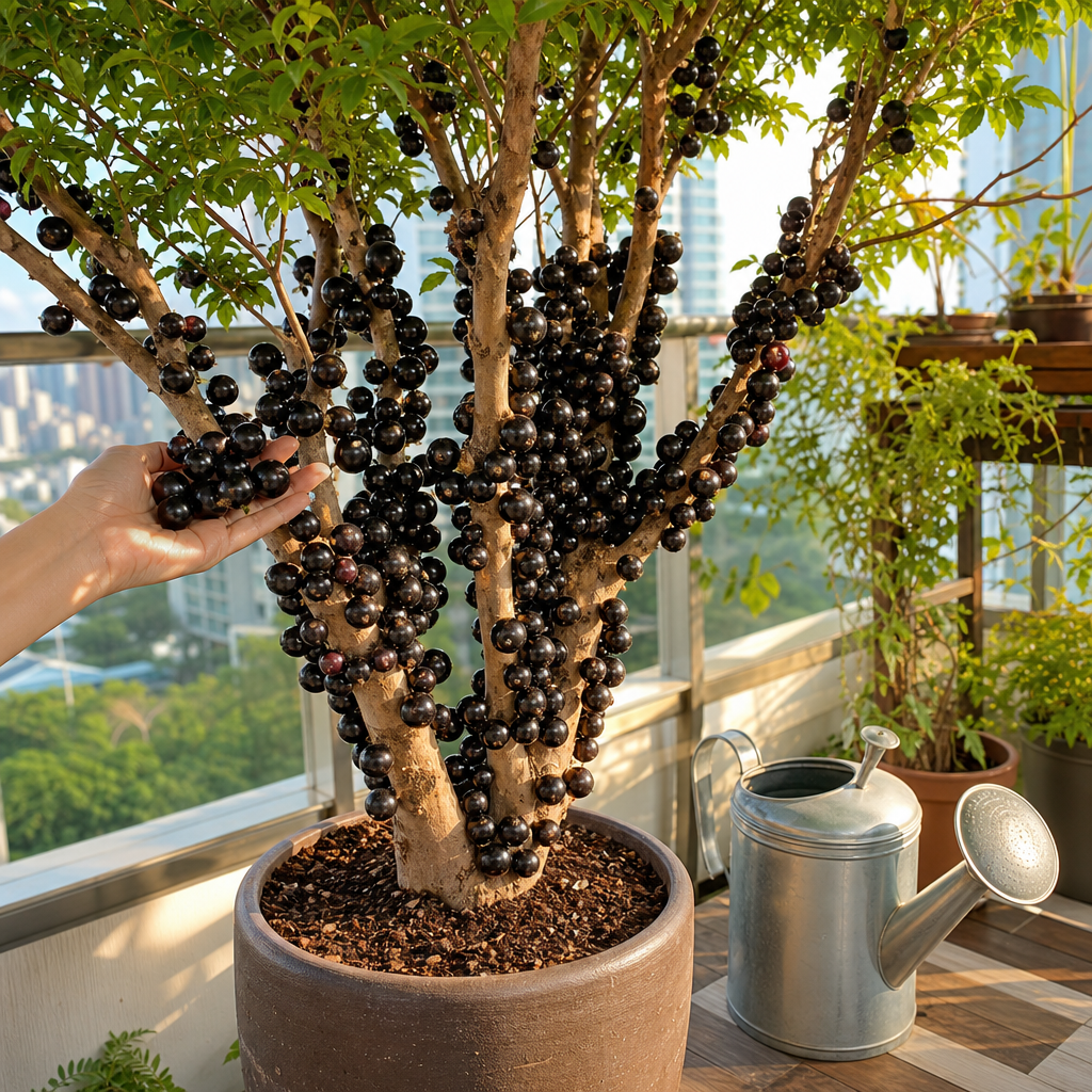 Jaboticaba Tree Starter for Exotic Home Fruit - Small Space Fruit Tree