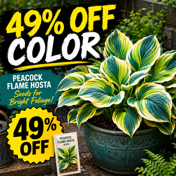 Peacock Flame Hosta Seeds for Bright Foliage - 49 Percent Sale Hero