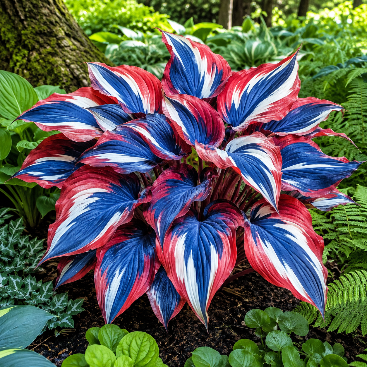 Patriotic Color Hosta Seeds for Shade Gardens hero product image