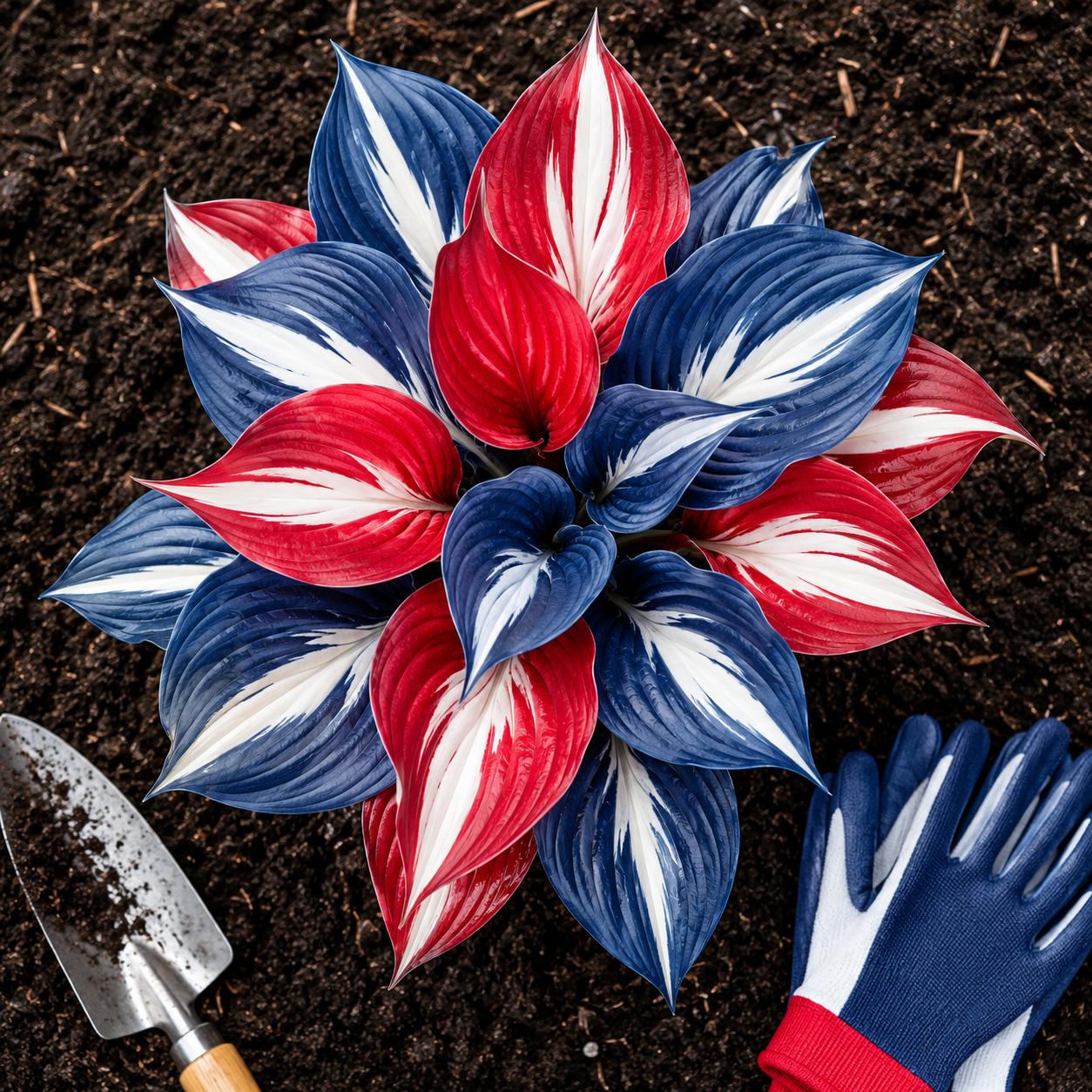 Patriotic Color Hosta Seeds for Shade Gardens giftable seed pack arrangement